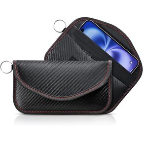 LivTee Faraday Key Fob Protector, RFID Blocking Faraday Bag for Car Keys (3.15'' × 5.12''), Anti-Theft Signal Blocking Pouch for Key Fob Security (2 Pack) in Saudi Arabia