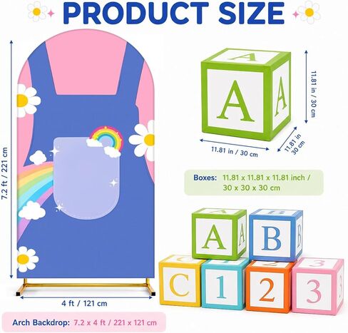 7 Pcs English Teacher Party Decorations Kit, Arch Cover and Boxes in Kuwait
