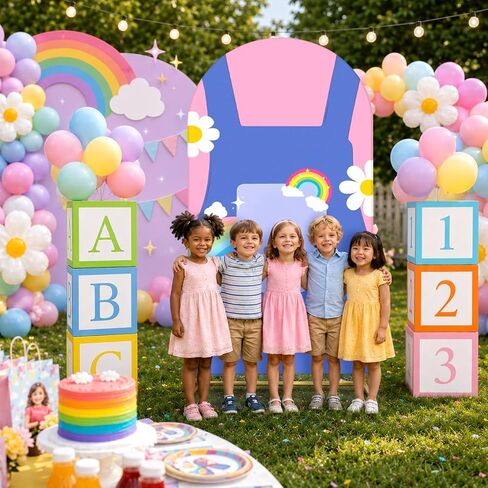 7 Pcs English Teacher Party Decorations Kit, Arch Cover and Boxes in Kuwait