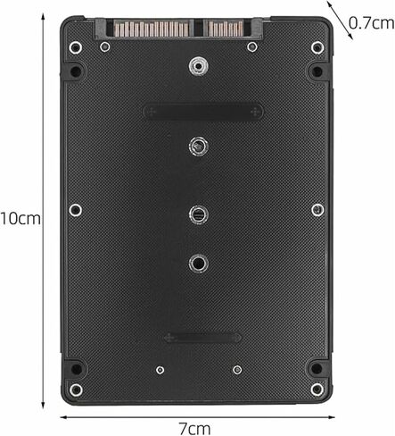 M.2 NGFF (SATA) to SATA III Adapter Card - Premium MCA556 Aluminum Enclosure for 2280 SSDs, Easy Installation, High-Speed 6Gbps Transfer in Kuwait