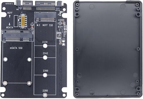 M.2 mSATA to SATA Adapter Enclosure for SSD Storage Conversion in Kuwait