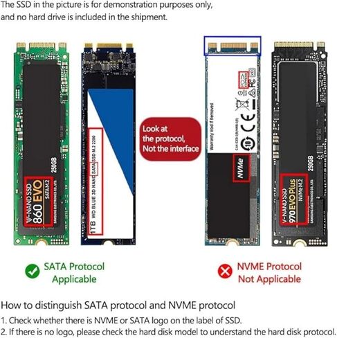 M.2 mSATA to SATA Adapter Enclosure for SSD Storage Conversion in Kuwait
