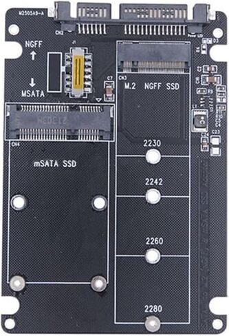 M.2 mSATA to SATA Adapter Enclosure for SSD Storage Conversion in Kuwait