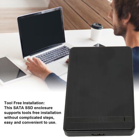 2.5 Inch SATAs SSD Enclosure Case – USB 3.0 to SATAs Adapter,Plug and Play Hard Drive Case for Laptop Desktop,Fast Data Transfer in Kuwait