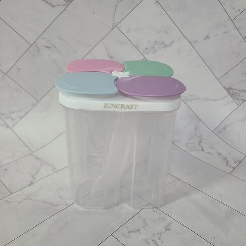 JUNCRAFT Kitchen containers Multi‑Grid Plastic Airtight Food Storage in Kuwait