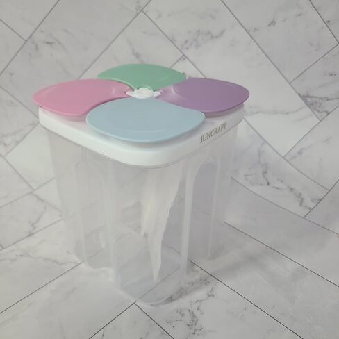 JUNCRAFT Kitchen containers Multi‑Grid Plastic Airtight Food Storage in Kuwait