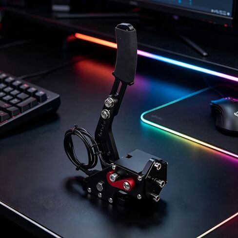 Dcolp Pc Game Usb Handbrake for 16Bit for Compatible with G27 G29 G923 T500 T300 Simulate Linear Handbrake Excluding Installation Bracket(Pc System) in Kuwait