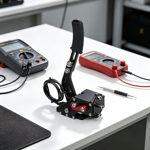 Dcolp Pc Game Usb Handbrake for 16Bit for Compatible with G27 G29 G923 T500 T300 Simulate Linear Handbrake Excluding Installation Bracket(Pc System) in Kuwait