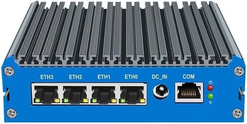 Fanless Mini PC J6412 with DDR4 M.2 Nvme 4*i226 2.5G LAN,8G RAM 128G SSD in Kuwait