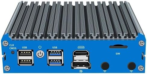 Fanless Mini PC J6412 with DDR4 M.2 Nvme 4*i226 2.5G LAN,8G RAM 128G SSD in Kuwait