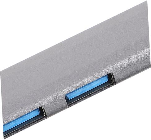 USB 3.0 7 Port Hub Adapter for Laptop, Aluminum Alloy | Backward Compatible with USB 2.0 and 1.1, Built in Advanced Chip, Office Desk Setup the Go Computing in Kuwait