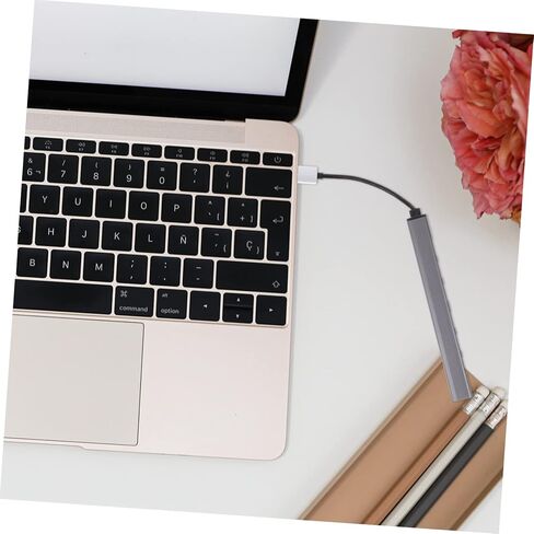 USB 3.0 7 Port Hub Adapter for Laptop, Aluminum Alloy | Backward Compatible with USB 2.0 and 1.1, Built in Advanced Chip, Office Desk Setup the Go Computing in Kuwait