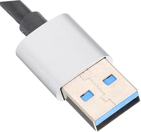 USB 3.0 7 Port Hub Adapter for Laptop, Aluminum Alloy | Backward Compatible with USB 2.0 and 1.1, Built in Advanced Chip, Office Desk Setup the Go Computing in Kuwait
