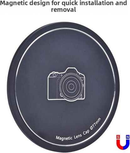 GOWENIC Lens Cap, Soft Flocked Interior, Quick Installation and Removal, Lightweight Aluminum Alloy, with Dual Mounting Modes, for Mirrorless Camera in Kuwait
