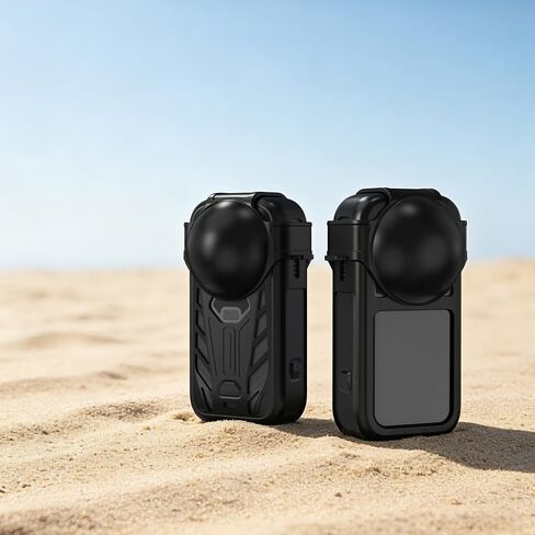Silicone Protective Lens Cover Cap for Insta360 X6 360 Camera, Shock‑Resistant Dustproof Anti‑Scratch Soft Lens Protector Accessory in Kuwait