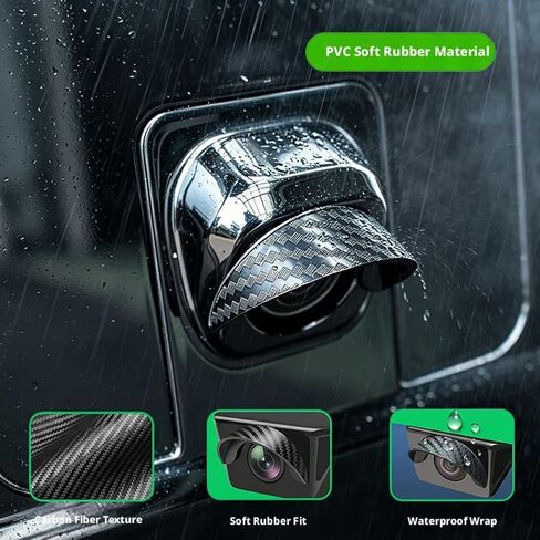 2 Pack Backup Camera Rain Shield Rear View Camera Visor Anti Glare Cover in Kuwait