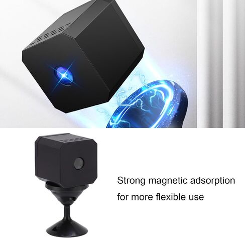 Pomya 1080P HD WiFi Wireless Security Camera, Indoor Outdoor HomeSurveillance with AP Hotspot, 130 Wide Angle, Magnetic Mount, Remote View & Loop Recording in Kuwait