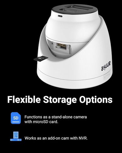ANNKE 3K PoE Security Camera, IP Dome Camera Outdoor, Spotlight Color Night Vision, AI Human & Vehicle Detection, H.265+, Built-in mic & 512GB Micro SD Card Slot, IP67 Waterproof in Kuwait