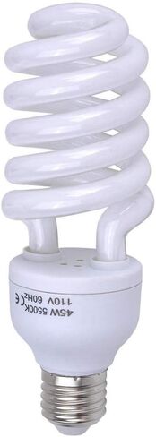 45 Watt CFL Daylight Balanced Bulb with 5500K Color Temperature for Photography and Video Studio Lighting (4 Pack) in Kuwait