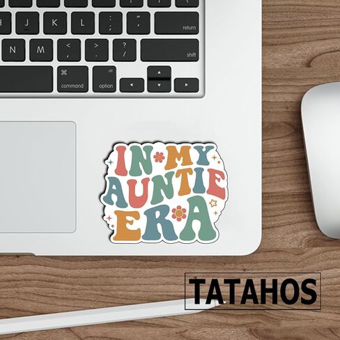 (3Pcs) in My Auntie Era Sticker Vinyl Decal for Laptop Water Bottle Scrapbook Notebook Phone Tumbler Tablet Planner Gifts for Aunt Auntie Women Family Appreciation Fun Present Decorative (3x2.4) in Kuwait