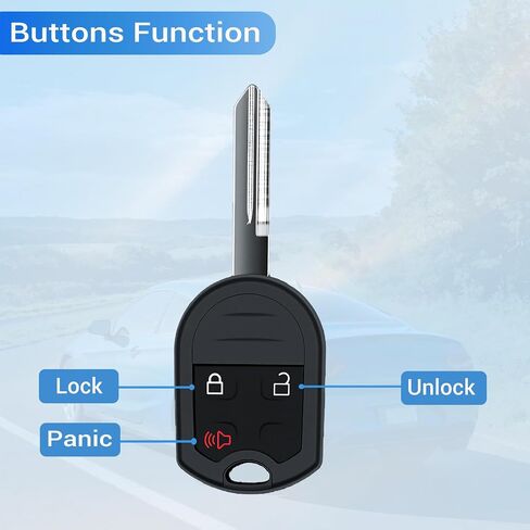 Key Fob Fits for F150 2004-2014 Edge F250 Escape Expedition Explorer, 2Pcs in Kuwait