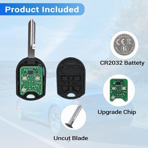Key Fob Fits for F150 2004-2014 Edge F250 Escape Expedition Explorer, 2Pcs in Kuwait