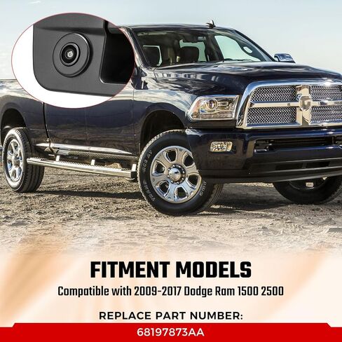 Tailgate Handle Backup Camera Fit for 2009-2017 Dodge Ram 1500 2500 3500 in Kuwait