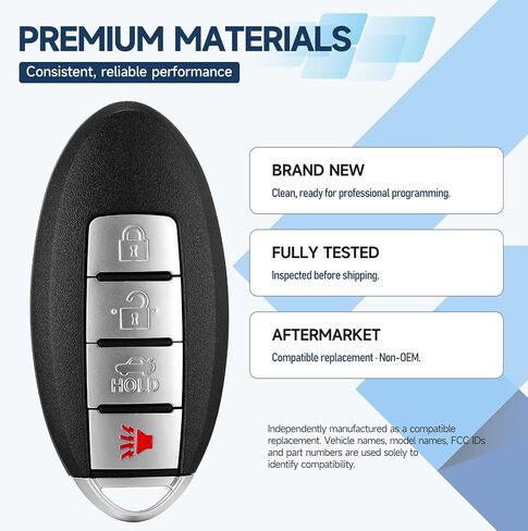 Key Fob Remote Replacement for Nissan Versa,Sentra 2013 2014 2015 2016 2017 2018 2019 Car Keyless Entry CWTWB1U840 285E3-3SG0D 315MHz 46 285E33SG0 in Kuwait