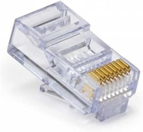 Platinum Tools 202016J EZ-RJ45 Cat6 50/50 Combo, Modular Connector for Ethernet Cable Termination, 100 per Jar in Saudi Arabia