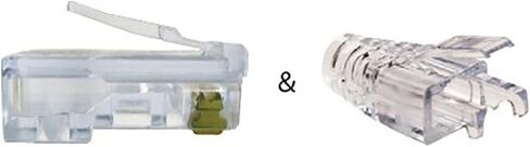 Platinum Tools 202016J EZ-RJ45 Cat6 50/50 Combo, Modular Connector for Ethernet Cable Termination, 100 per Jar in Saudi Arabia