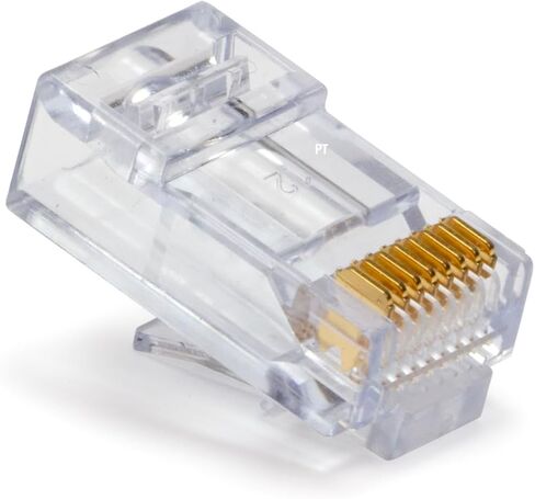 Platinum Tools 202016J EZ-RJ45 Cat6 50/50 Combo, Modular Connector for Ethernet Cable Termination, 100 per Jar in Saudi Arabia