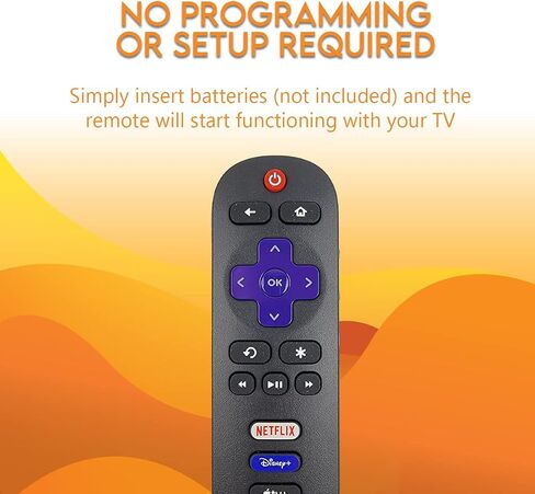 Ceybo OEM 21001-00071 Remote Control for TCL Roku TV Includes Netflix, Disney+, Apple TV & HBOMax Shortcuts 32S327, 32S335, 43S433, 43S435, 50S435, 55S435, 65S435 (Renewed) in Kuwait