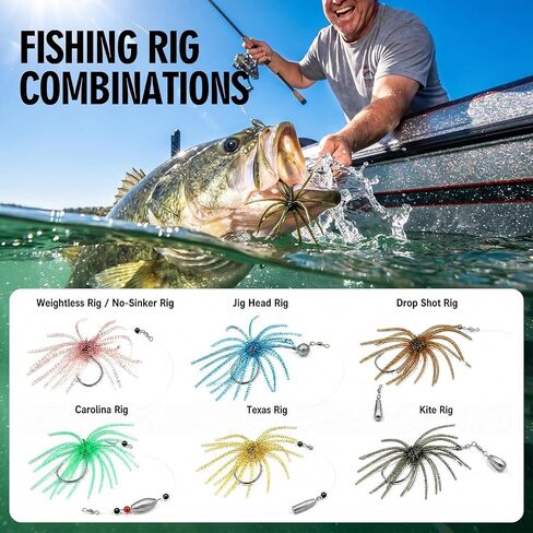 12Pcs Fishing Lures with Reflective Stars, Sea Urchin Baits for Bass Fishing | 4 Colors Floating Sea Urchin Lure, 3.5in for Freshwater & Saltwater in Kuwait
