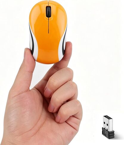 Wireless Mouse 2.4GHz USB, 12-Month Battery Life,Cute Computer Mouse 1600 D-PI, Ambidextrous, Small Pocket Portable Compact Travel Cordless Mice 3 Buttons Compatible with PC,Mac,Laptop Kids Girl Gift in Kuwait