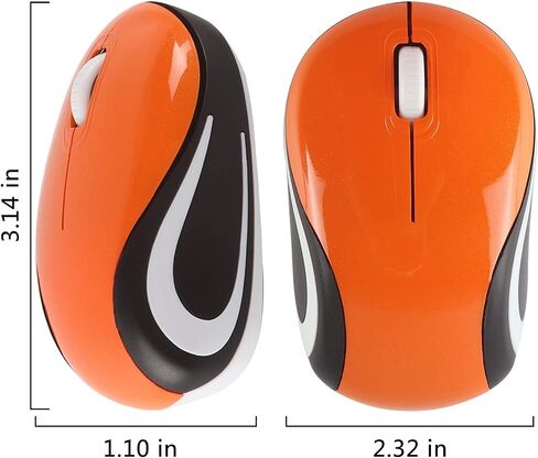 Wireless Mouse 2.4GHz USB, 12-Month Battery Life,Cute Computer Mouse 1600 D-PI, Ambidextrous, Small Pocket Portable Compact Travel Cordless Mice 3 Buttons Compatible with PC,Mac,Laptop Kids Girl Gift in Kuwait
