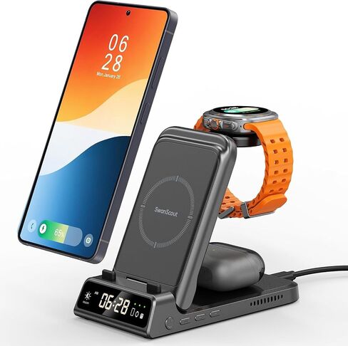 Charging Station for Samsung Phone, Watch & Buds, Not for Watch 9/Ultra 2 in Kuwait