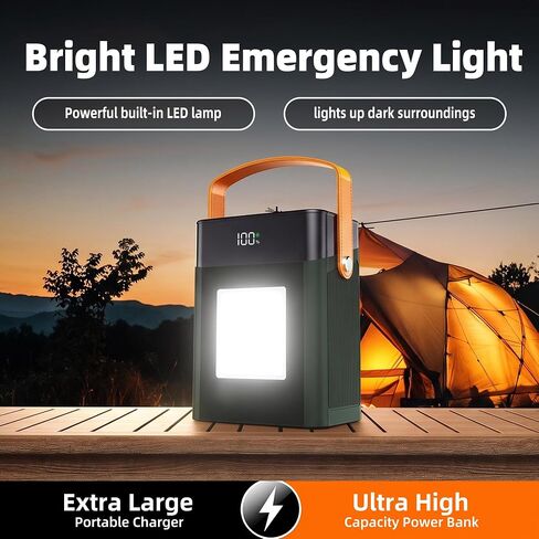 100000mAh Fast Charging Power Bank Built-in Cable,Portable Portable Charger in Kuwait