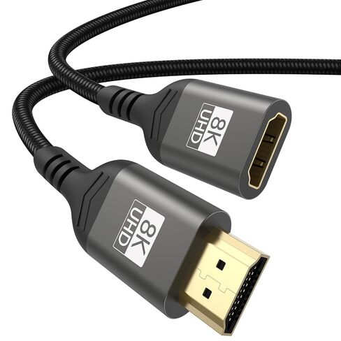 8K 4K HDMI Extender Cable 6.6FT HDMI Extension 2.1, Male to Female in Kuwait