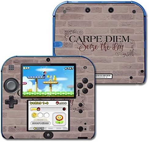 MightySkins Skin Compatible with Nintendo 2DS - Carpe Diem | Protective, Durable, and Unique Vinyl Decal wrap Cover | Easy to Apply, Remove, and Change Styles | Made in The USA in Kuwait