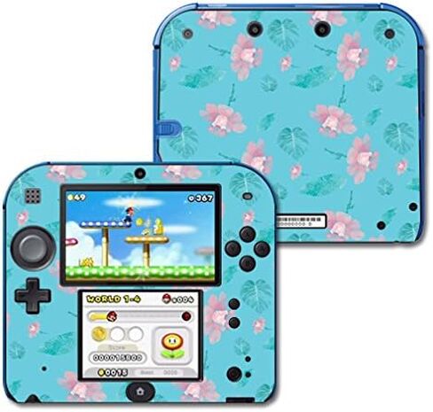 MightySkins Skin Compatible with Nintendo 2DS wrap Sticker Skins Flower Power Blue in Kuwait