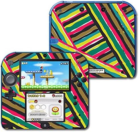MightySkins Skin Compatible with Nintendo 2DS wrap Sticker Skins Split Color in Kuwait