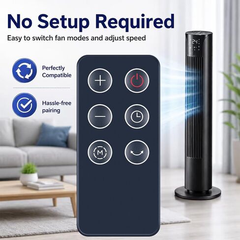 ZWP Replacement Remote Control for PELONIS 23" Ceramic Tower Space Heater in Kuwait