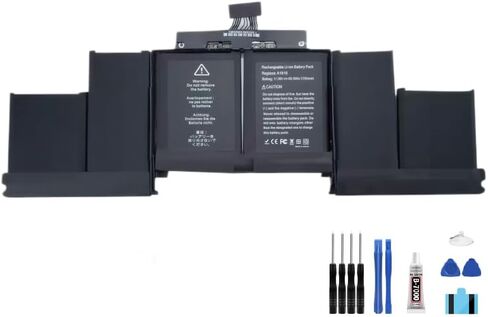 compatible For Apple MacBook Pro 15" Retina A1398 2015 Year 020-00079 MJLQ2LL/A MJLT2 LCD Display Touch Screen Digitizer Full Assembly Replacement battery A1618+ Free Tools ，For A1618 battery in Kuwait