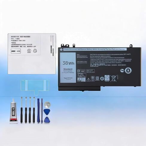 compatible For Dell 9P4D2 Latitude 12 5000 11 3150 3160 3550 E5250 E5450 E5550 Series LCD Display Touch Screen Digitizer Full Assembly Replacement battery RYXXH + Free Tools ，For RYXXH battery in Saudi Arabia