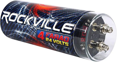Rockville RXC4D 4-Farad Car Audio Capacitor with Digital Voltage Display in Kuwait