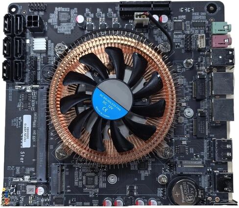 DDR4 N100/N150 NAS Motherboard 6*SATA3.0 Dual i226 2.5G M. with PCIE for Soft Router Storage Server(N100 no Radiator,DDR4 16G 3200) in Kuwait