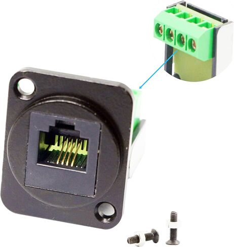 RJ11D-Type Keystone Telephone Jack Modular Panel Female Adapter in Kuwait