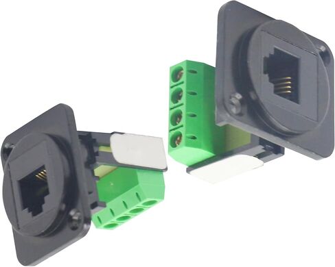 RJ11D-Type Keystone Telephone Jack Modular Panel Female Adapter in Kuwait