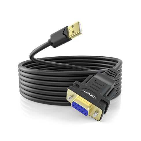 USB-C to RS232 DB9 Female Serial Cable, 6ft Type-C to Serial Adapter with FT232 Chipset Supports Windows 11 10 8 7 Mac Linux in Kuwait