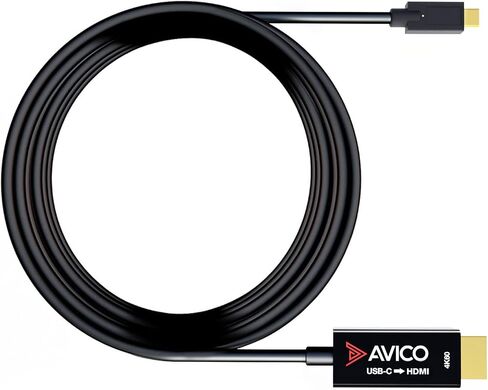Avico USB C to HDMI 2.0 Adapter, 4K@60Hz, HDR, HDCP 2.2, 144Hz, Thunderbolt Compatible in Kuwait